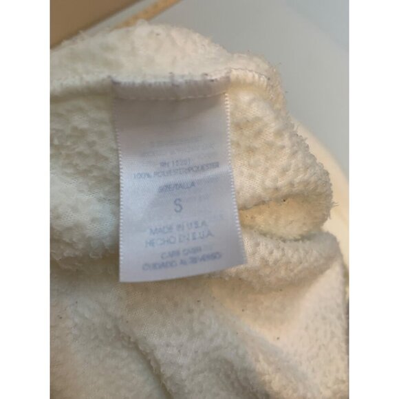 Vintage Terry Town by Bill Blass White Textured Pullover Sweatshirt S - Picture 6 of 6